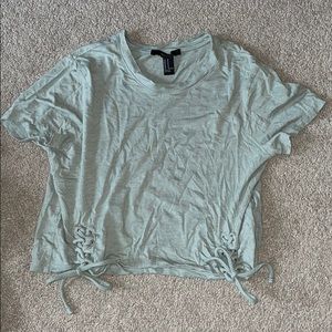 Olive green crop top